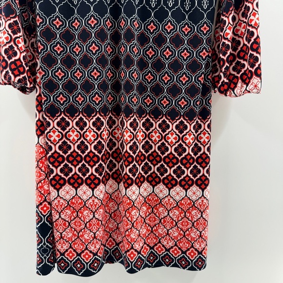 Enfocused Studio Patterned Knee-Length Dress Size 4 - Picture 3 of 8